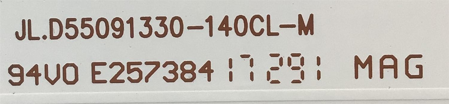KIT DE LED'S PARA TV JVC ( 10 PZ ) / NUMERO DE PARTE JL.D55091330-140CR-M / 18AE630 / 035-550-3030-N / 018014 / PANEL C140-A550N-N02G / MODELO SI55FS - Imagen 2